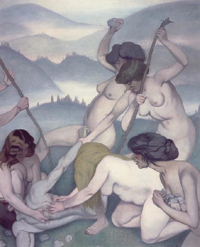 Felix Vallotton The Slaying of Orpheus Spain oil painting art